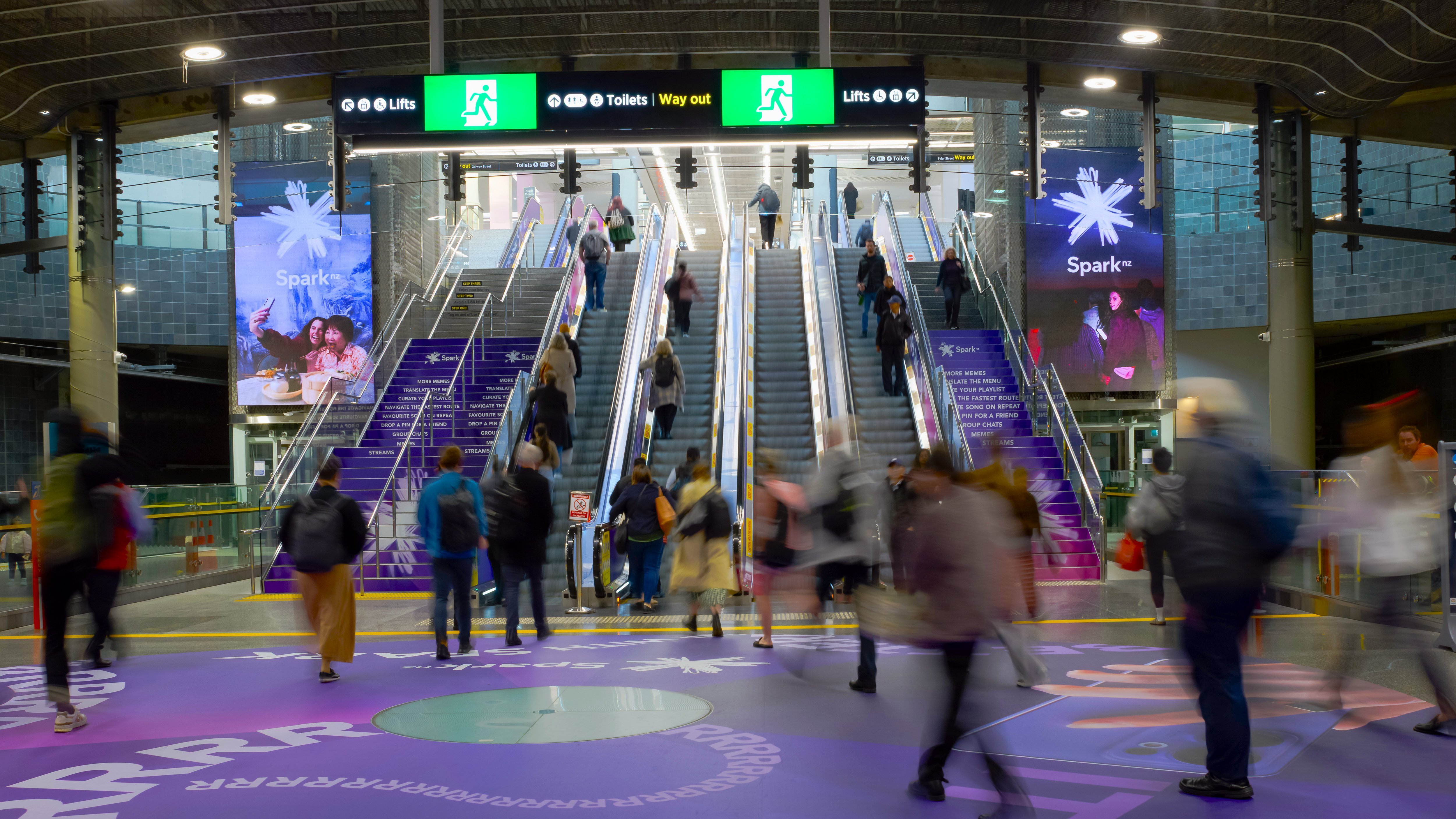 QMS NZ, Spark and PHD Aotearoa Turn Auckland Purple