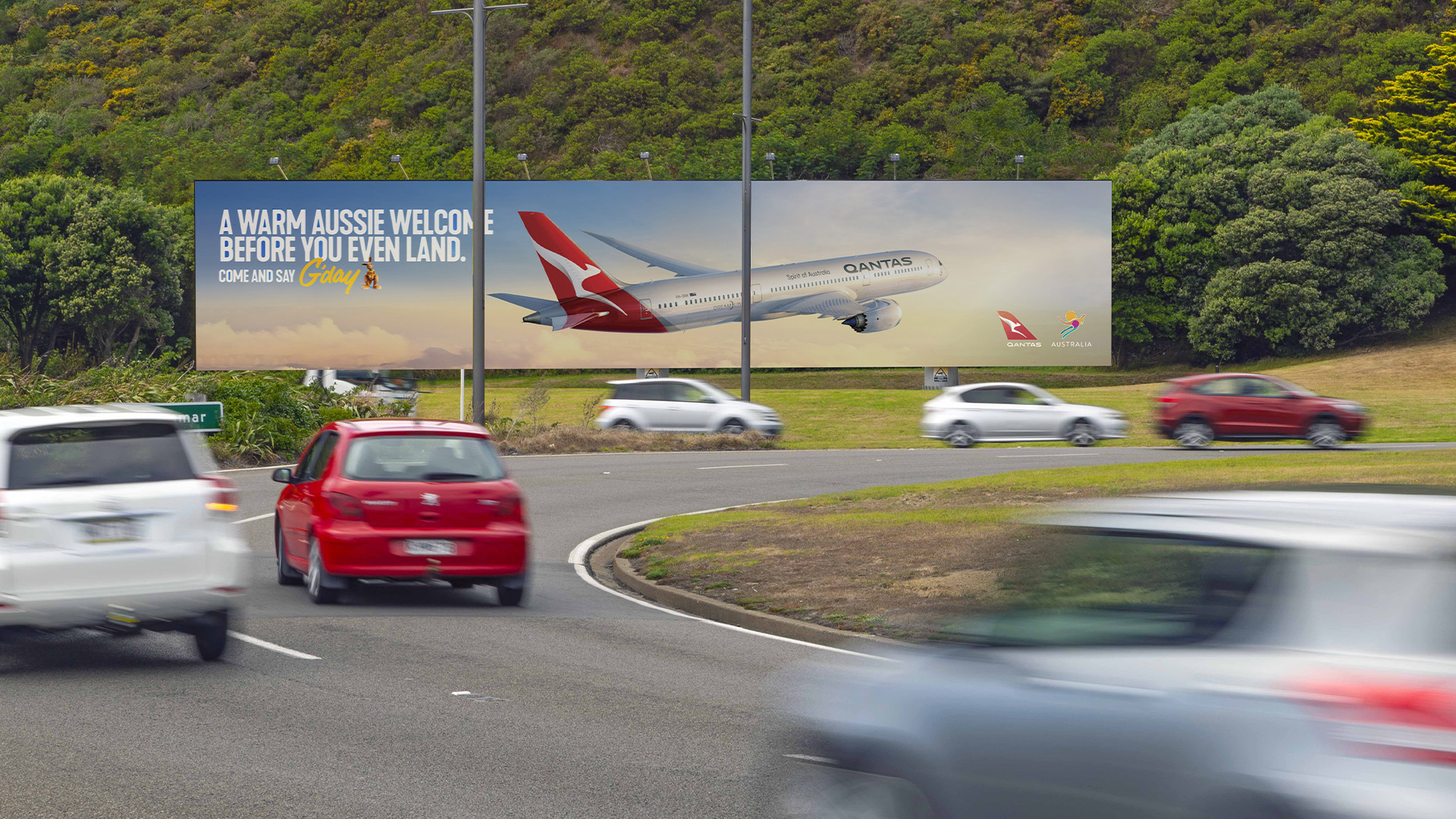 NZ_ Qantas Wellington Static Billboard